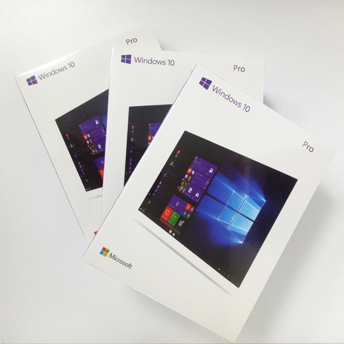 Paquete completo profesional del triunfo 10 al por menor globales de los programas informáticos del paquete de la caja de Windows 10 favorables con DVD