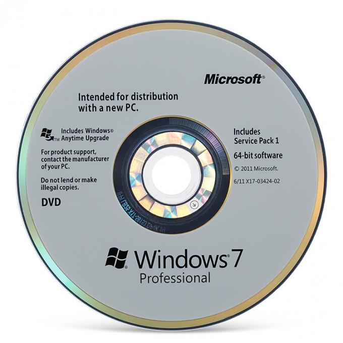 Programas informáticos globales Microsoft Windows OEM profesional y casero de 7 con el triunfo 7 de Microsoft del DVD